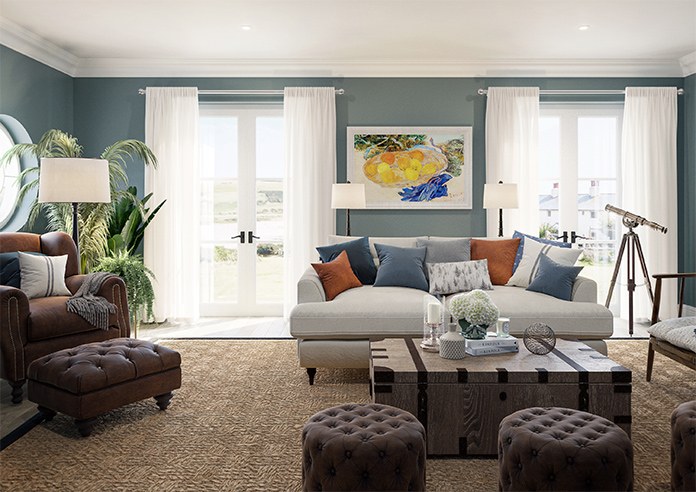 Pavia Voile, White Primrose - Made to Measure Curtains - Image 15